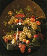 Severin Roesen, Fruit and Wine Glass